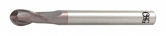 Ball End Mill,  0.5 in,  Carbide