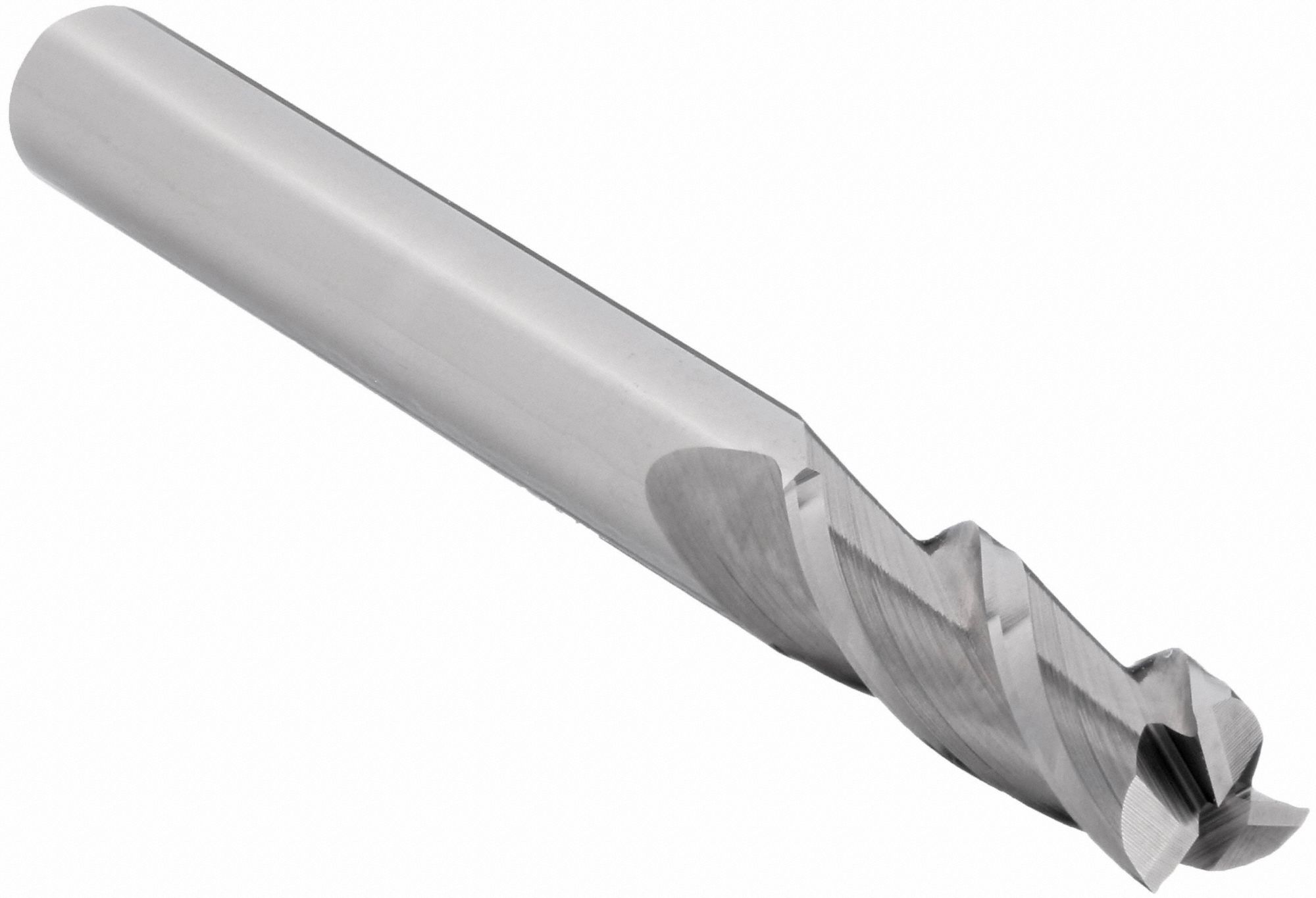 Square End Mill: Carbide, 3 Flute, 1/8" Mill Dia, 1/2" LOC, 1-1/2" OAL