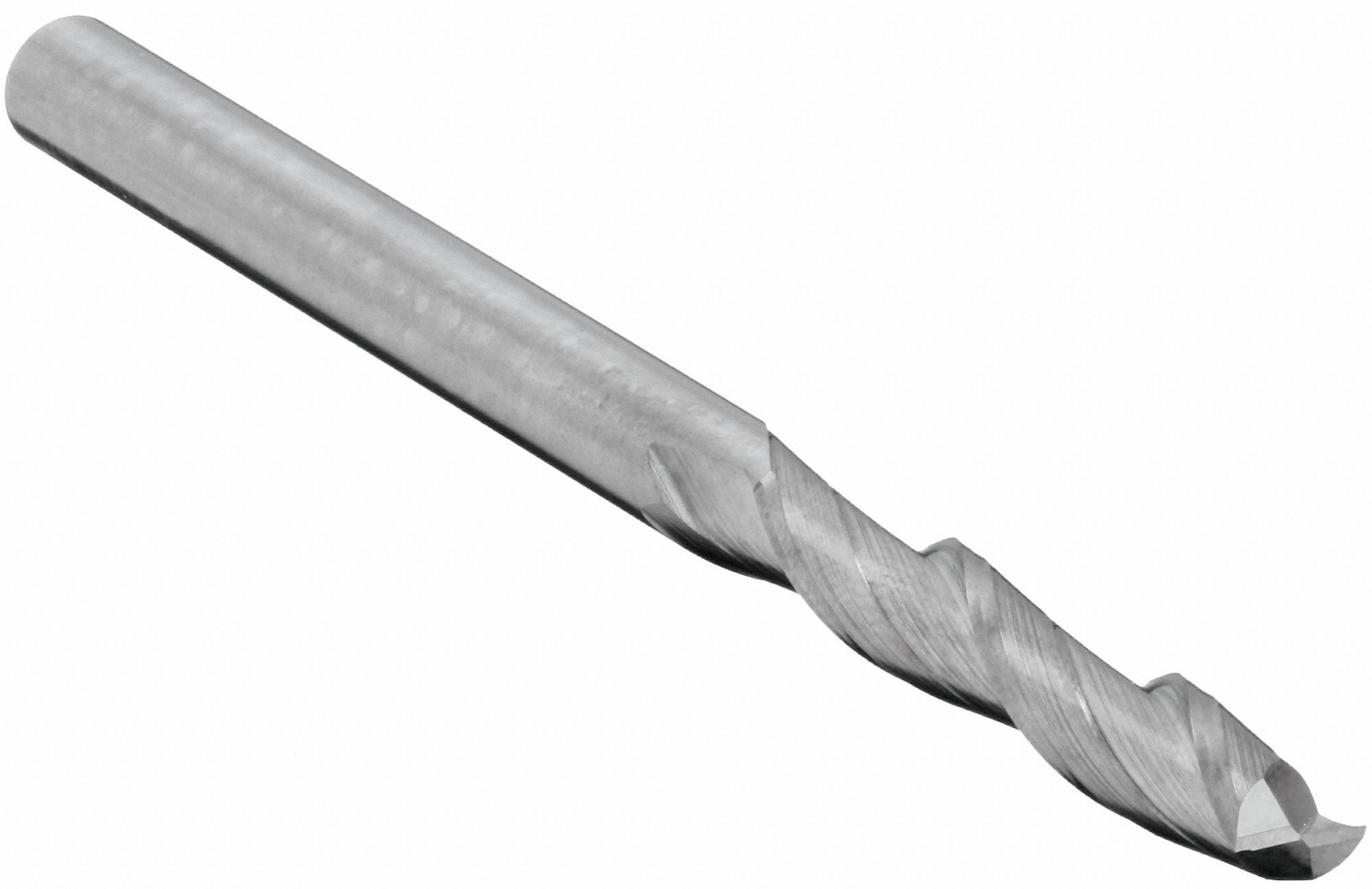 Square End Mill: Carbide, 2 Flute, 1/4" Mill Dia, 1-1/2" LOC, 4" OAL