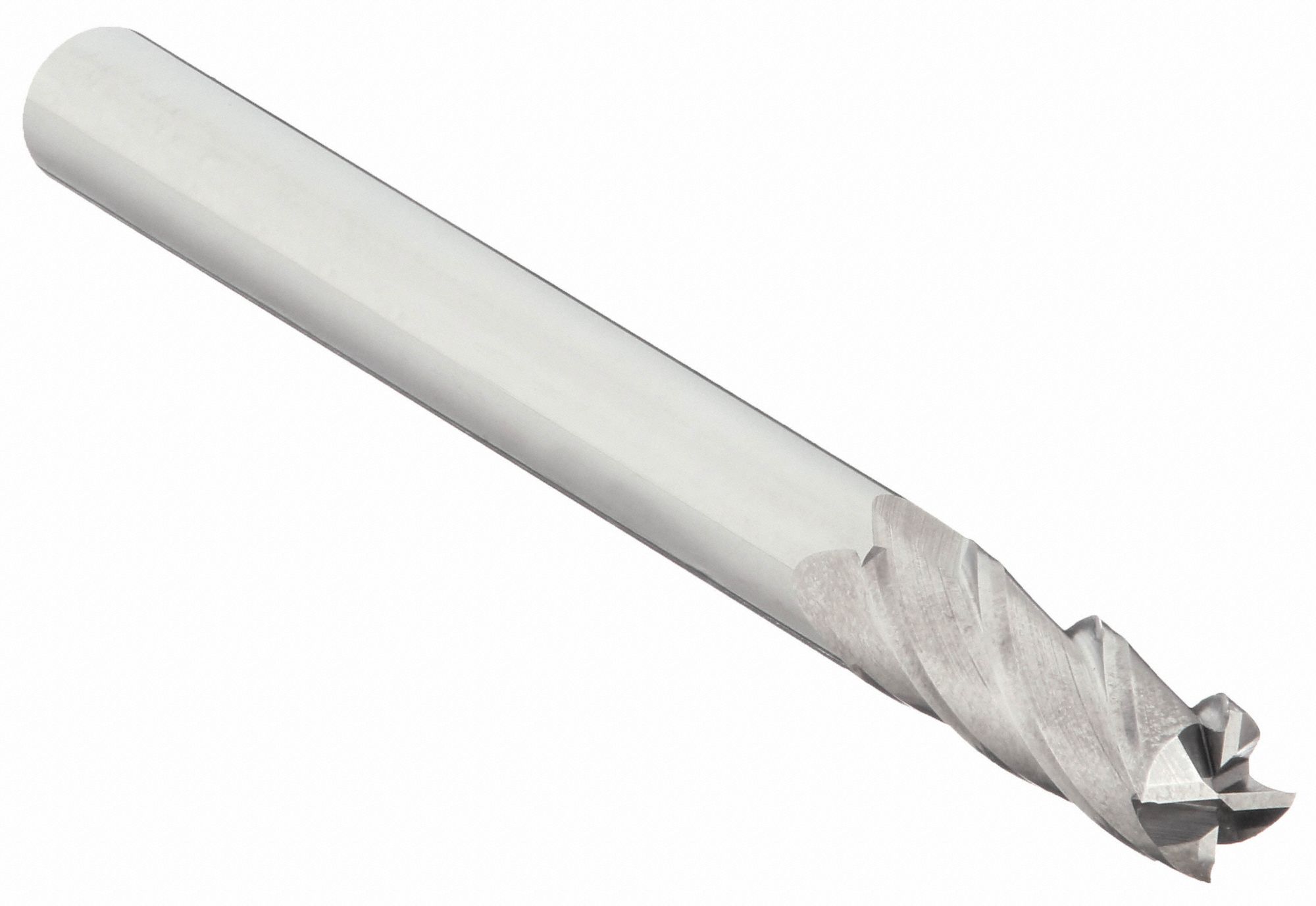 Square End Mill: Carbide, 4 Flute, 1/4" Mill Dia, 1" LOC, 4" OAL