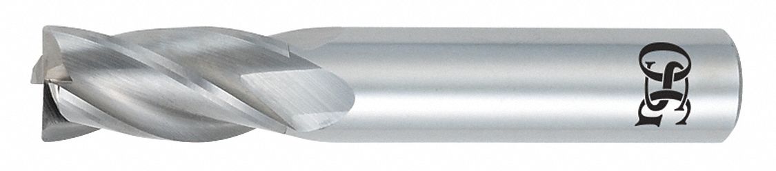 Corner Radius End Mill: Carbide, 4 Flute, 1" Mill Dia, 1-1/2" LOC, 0.02" Rad, 4" OAL