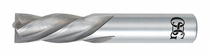 Square End Mill: Carbide, 4 Flute, 1" Mill Dia, 1-1/2" LOC, 4" OAL