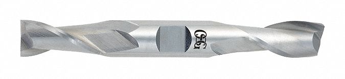 Square End Mill: Carbide, Double End, 2 Flute, 1/2" Mill Dia, 1" LOC, 4" OAL