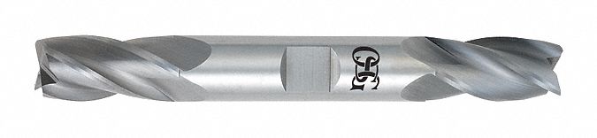 Square End Mill: Carbide, Double End, 4 Flute, 11/32" Mill Dia, 3/4" LOC, 3-1/2" OAL