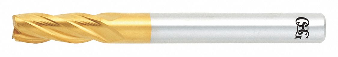 Sq. End Mill, Single End, Pow Met, 1/16"