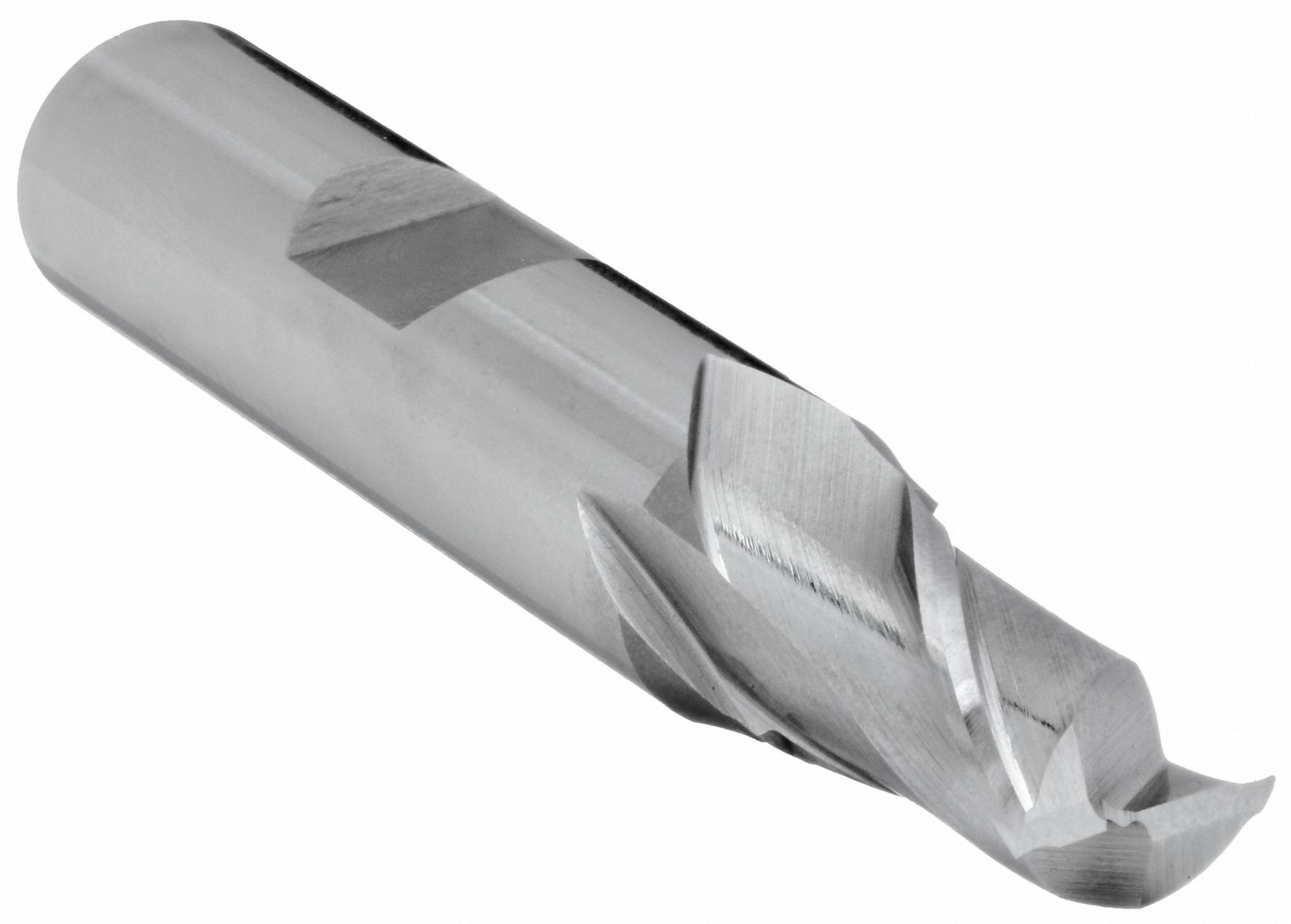 Square End Mill: High Speed Steel, 2 Flute, 1/4" Mill Dia, 1/2" LOC, 2-5/16" OAL