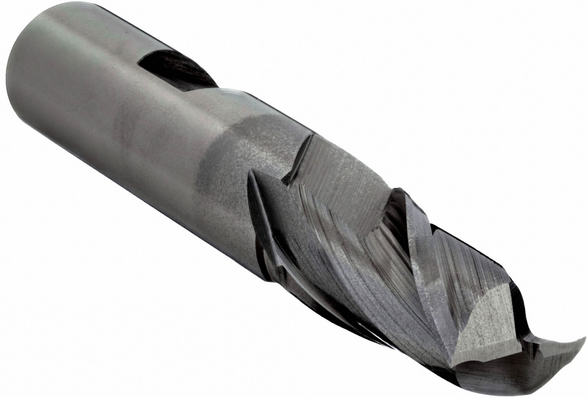 SQUARE END MILL, BRIGHT/UNCOATED FINISH, CENTRE CUTTING, 2 FLUTES, 12MM MILLING DIA
