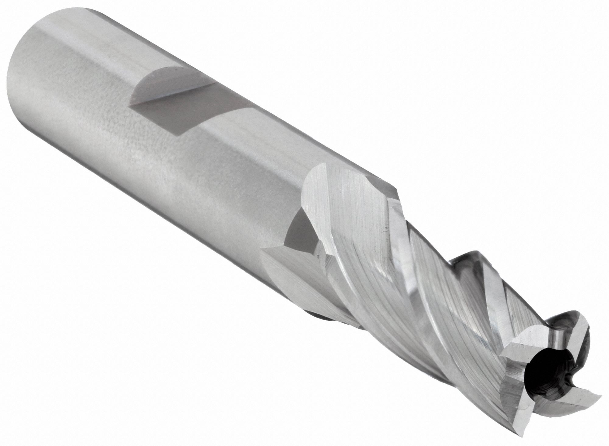 SQUARE END MILL, BRIGHT/UNCOATED, NON-CENTRE CUTTING, 4 FLUTES, 10.5MM MILLING DIA