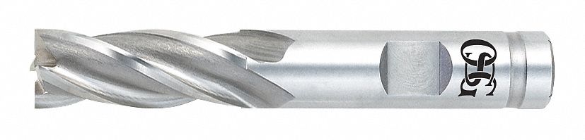 Square End Mill: Cobalt, 6 Flute, 1-1/2" Mill Dia, 2" LOC, 4-1/2" OAL