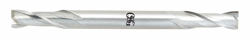 Square End Mill: Cobalt, Double End, 2 Flute, 1/16" Mill Dia, 3/16" LOC, 2-1/4" OAL