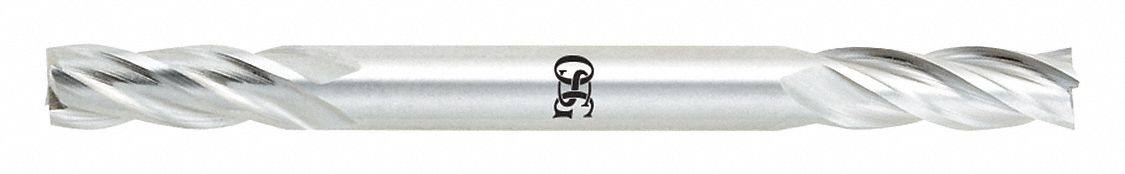 Square End Mill: Cobalt, Double End, 4 Flute, 1/16" Mill Dia, 0.177" LOC, 2-1/4" OAL