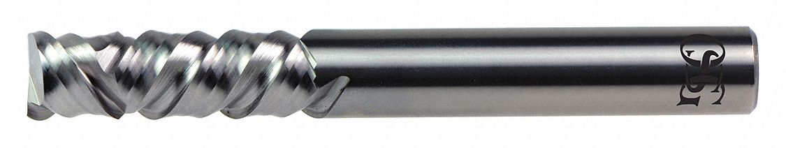 Solid Router Bit, 1/2", Spiral Downcut