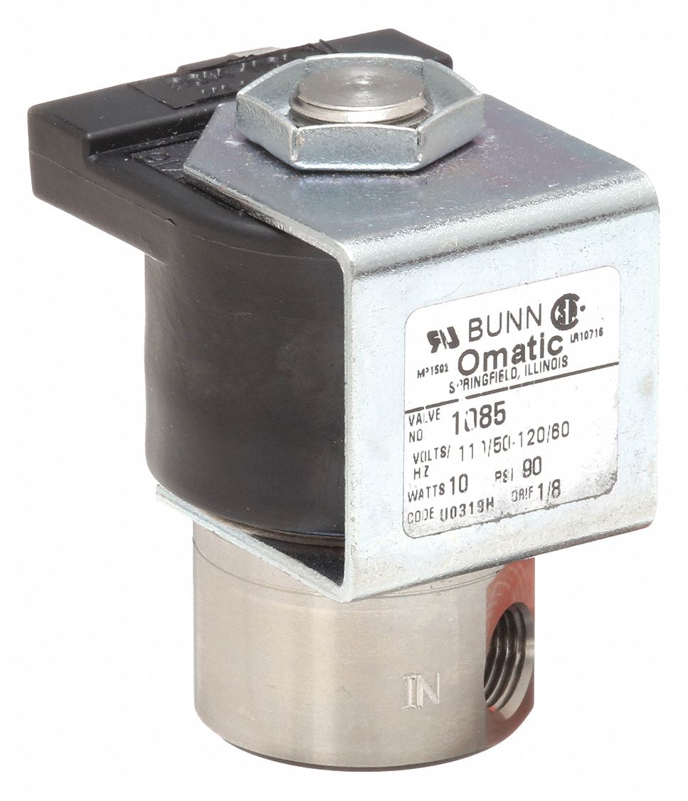 Valve,Solenoid 120V Skinner: Fits Bunn Brand, For ITCB, For 6DHC4