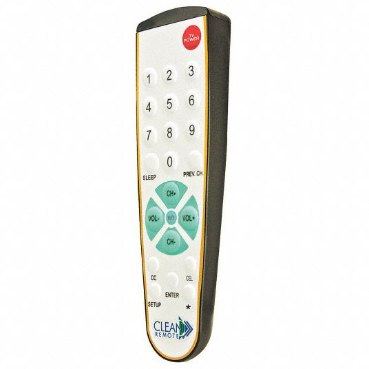 CLEAN REMOTE, One-Touch Set Up, Universal, Television Remote