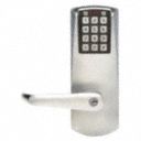 Electronic Keyless Deadbolt Lock, 2-3/4 in Backset, Mortise, Satin Chrome, 1 in Latch Length
