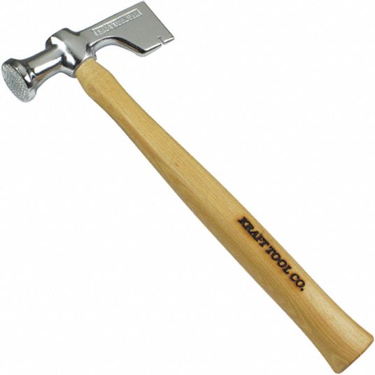 KRAFT TOOL Drywall Hammer, Steel, Strght Wood Handle 35EM54DW254