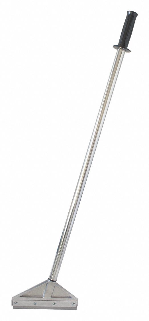 SCRAPER, CARBON STEEL BLADE, METAL HANDLE, STIFF, STRAIGHT BLADE