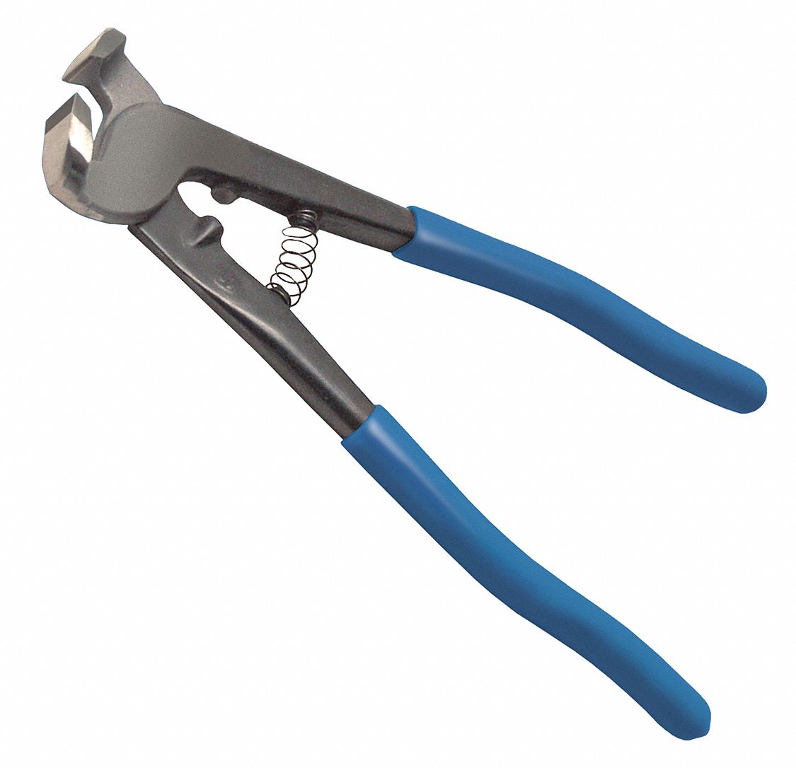 TILE NIPPER, 1/2 IN CUTTING L TO STRAIGHT, CARBIDE