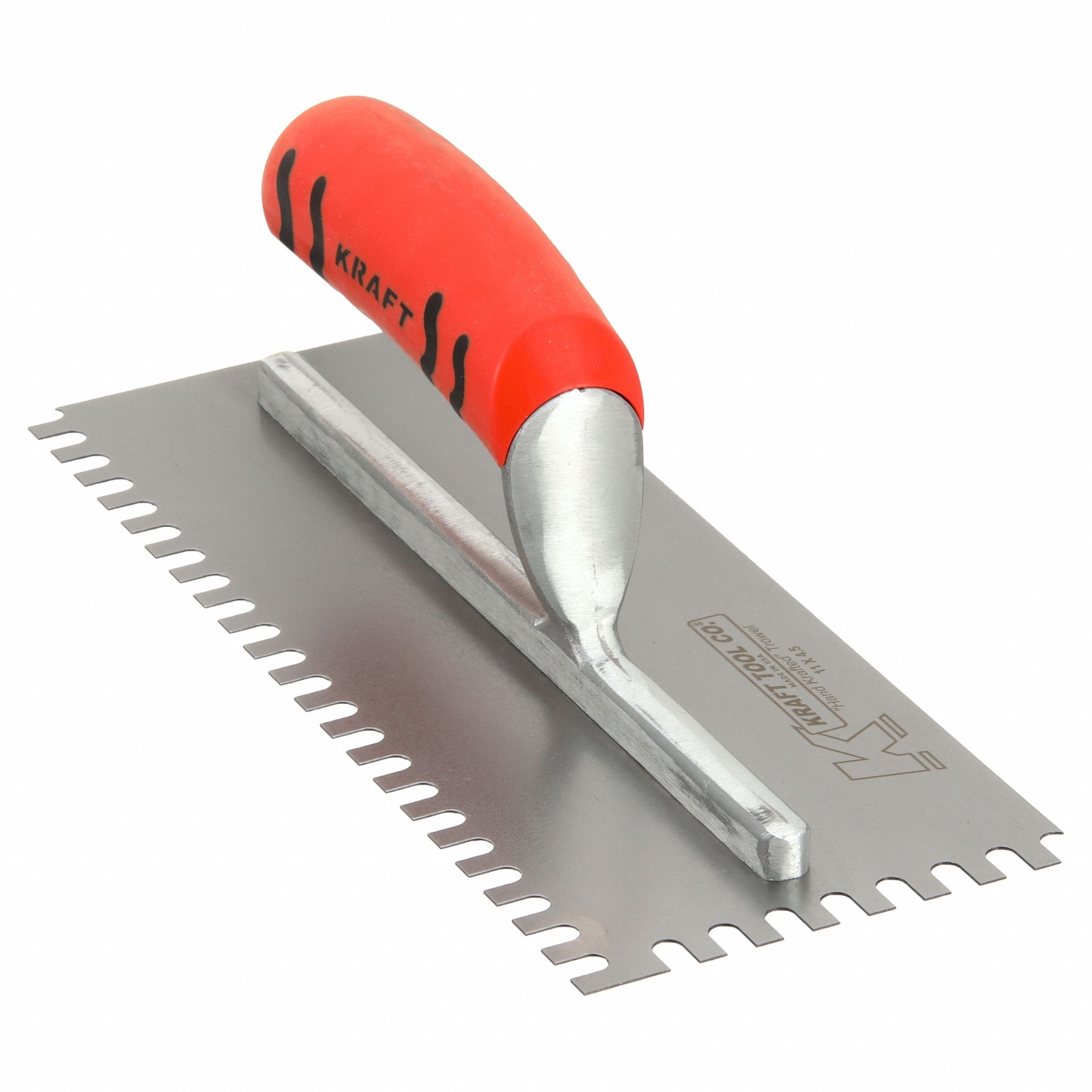 TROWEL,U-NOTCH,11IN. L X 4-1/2IN. W