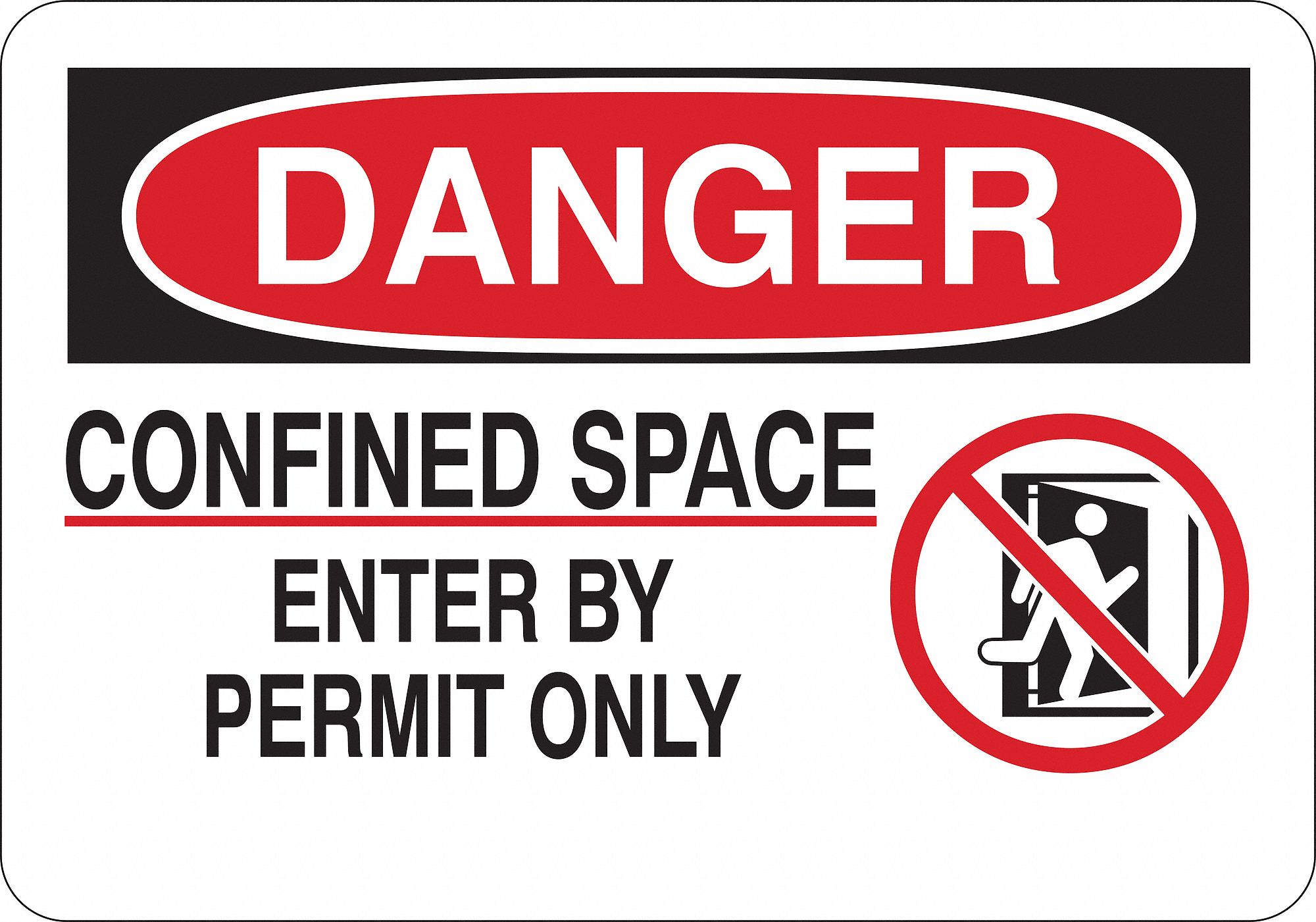 Danger Sign, Plastic, Text and Symbol, Eng