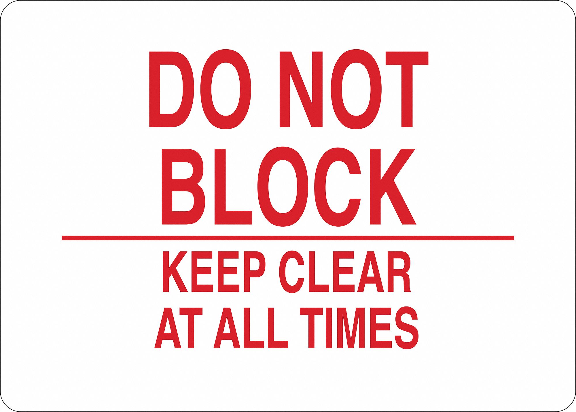 Facility Sign, Self-Adhesive, 7 in. W, Text