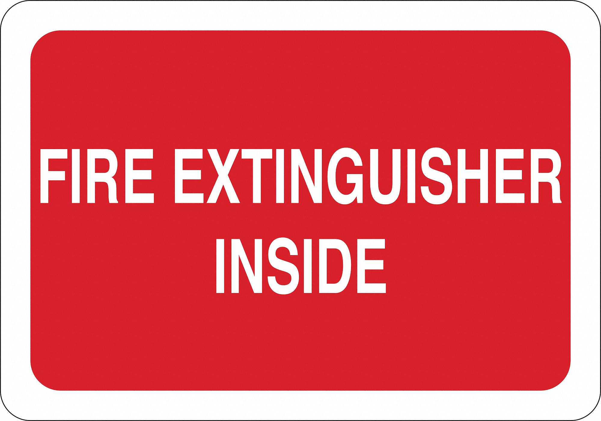 34GM50 - D3902 Fire Extinguisher Sign Fre Exti Insd Vnl