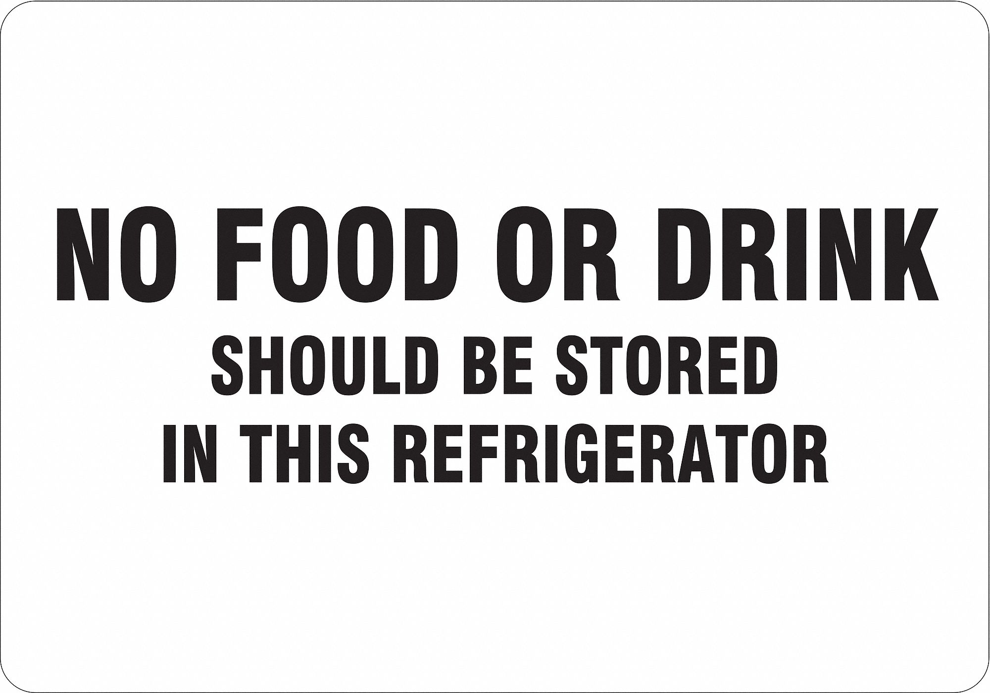 Facility Sign, Aluminum, Black/White, 10inH