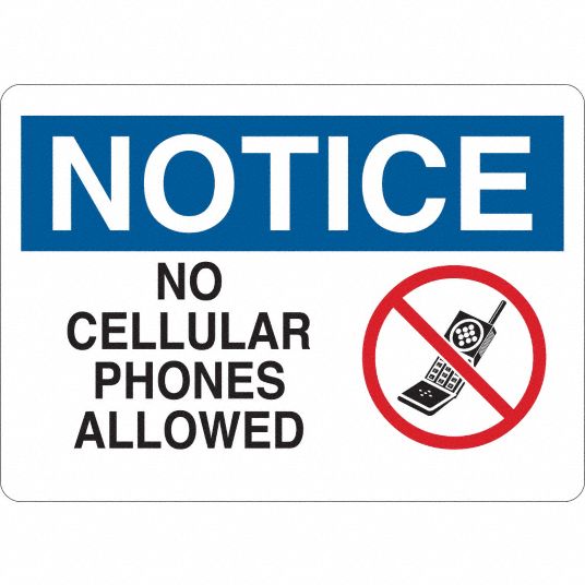 Mounting Holes Sign Mounting, English, Notice Sign - 35GC73|35GC73 ...