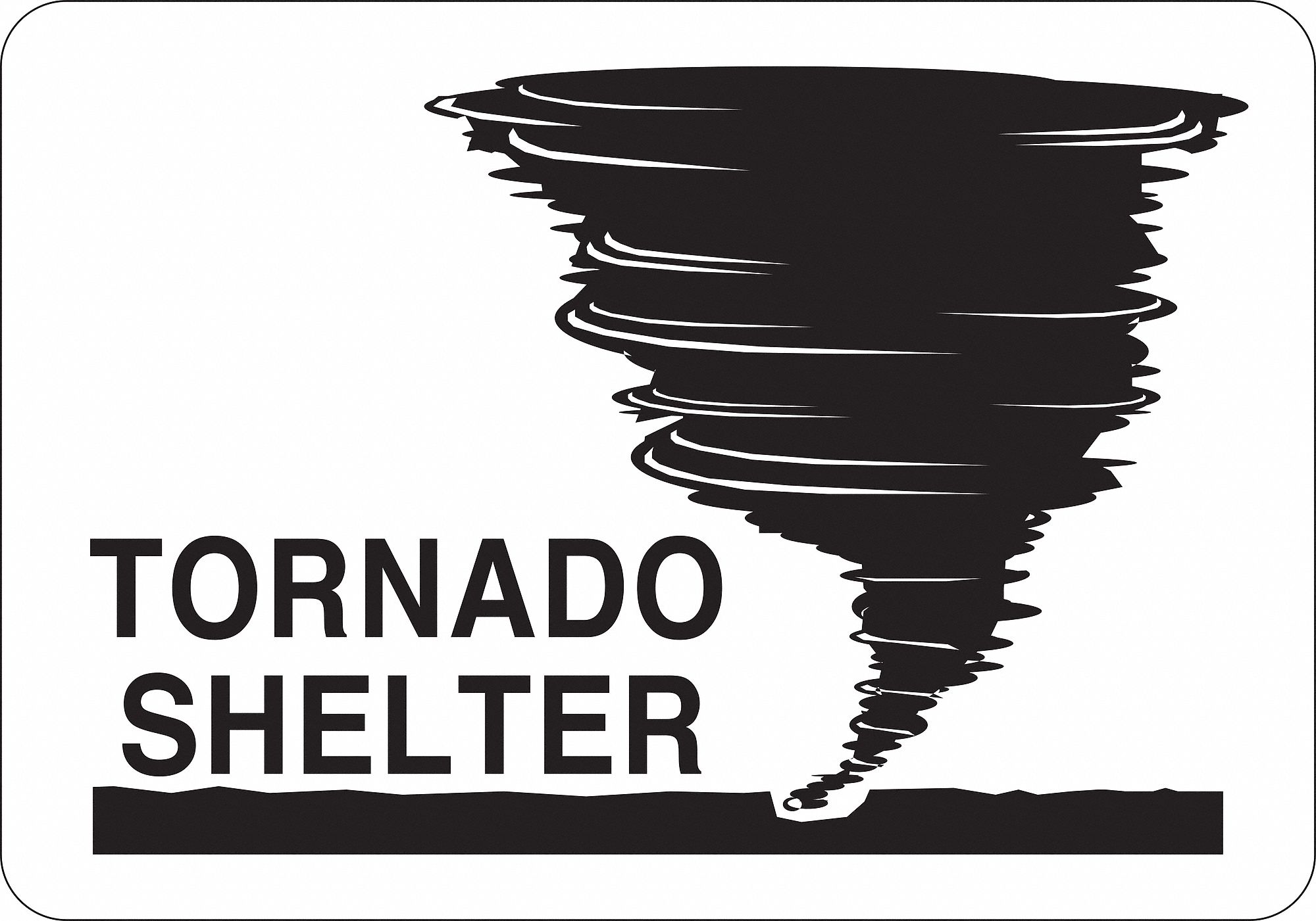 34GM66 - D3905 Emergency Sign Tornado Shelter