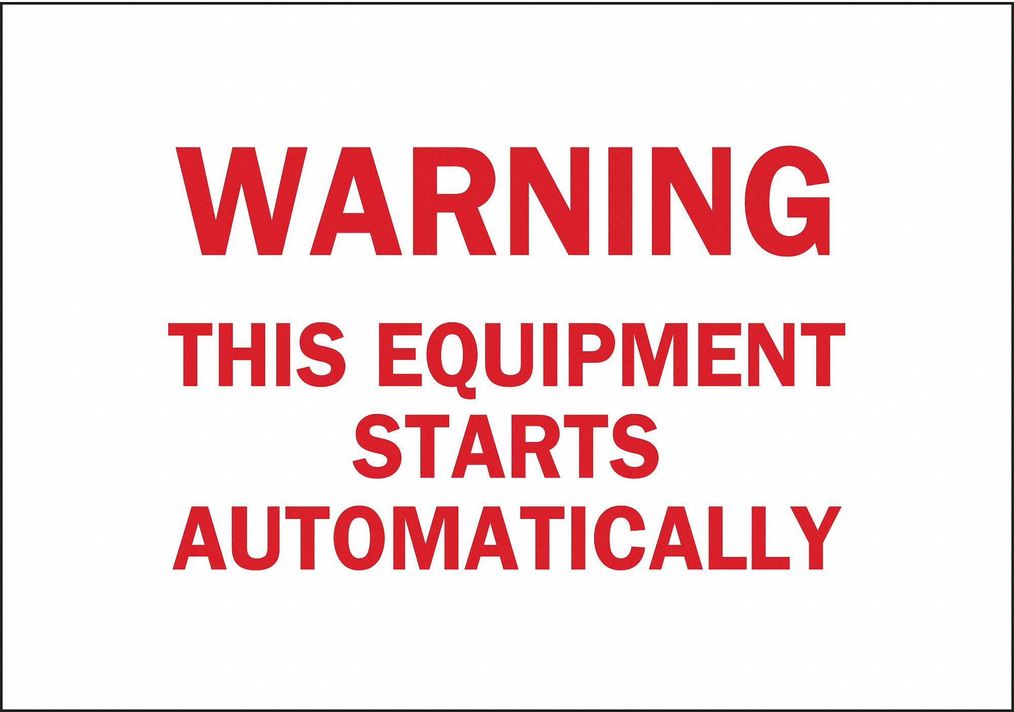 Facility Sign, Aluminum, Red/White, Text