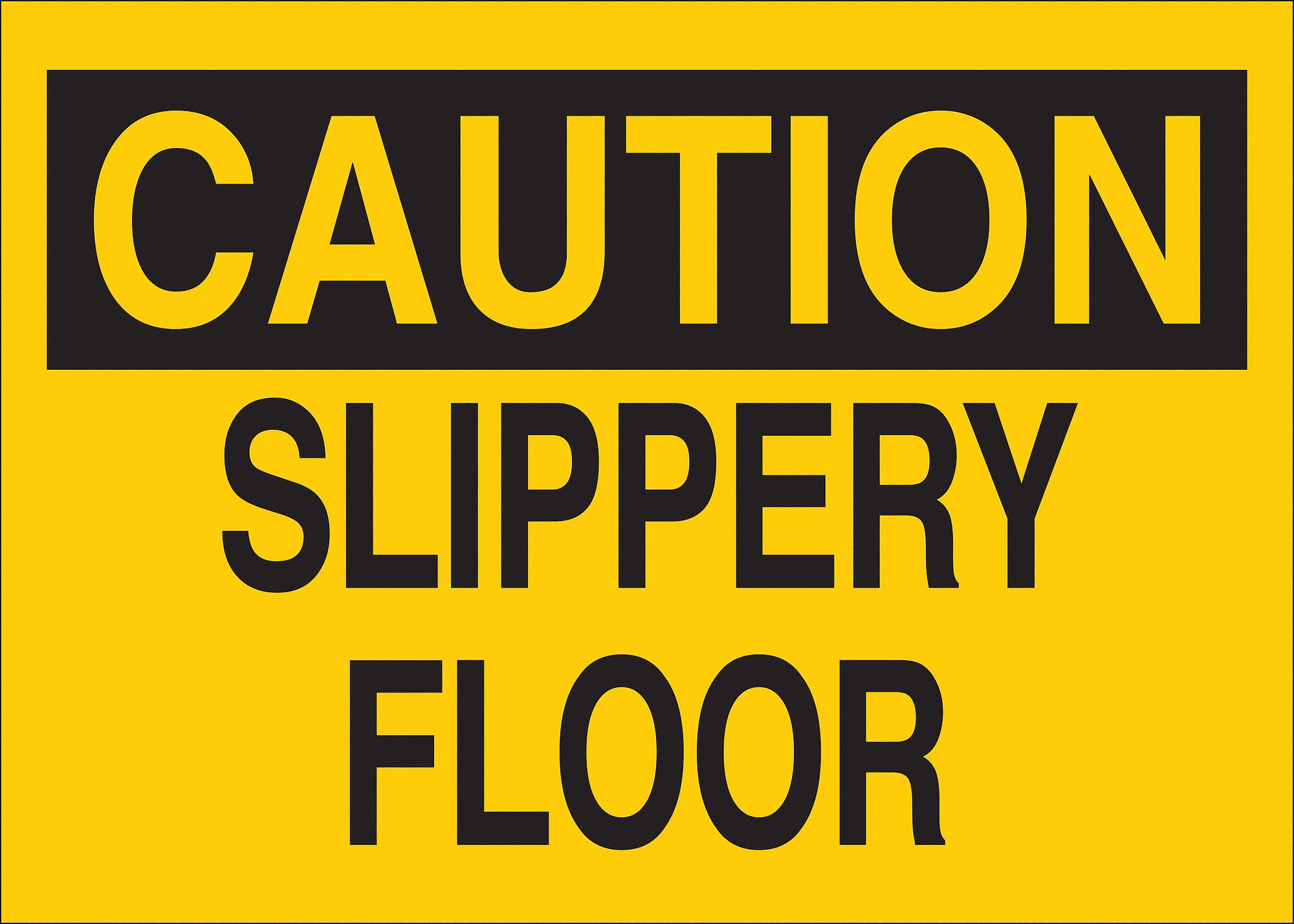 Caution Sign, Slippery Floor, Txt, Srfc, Pl