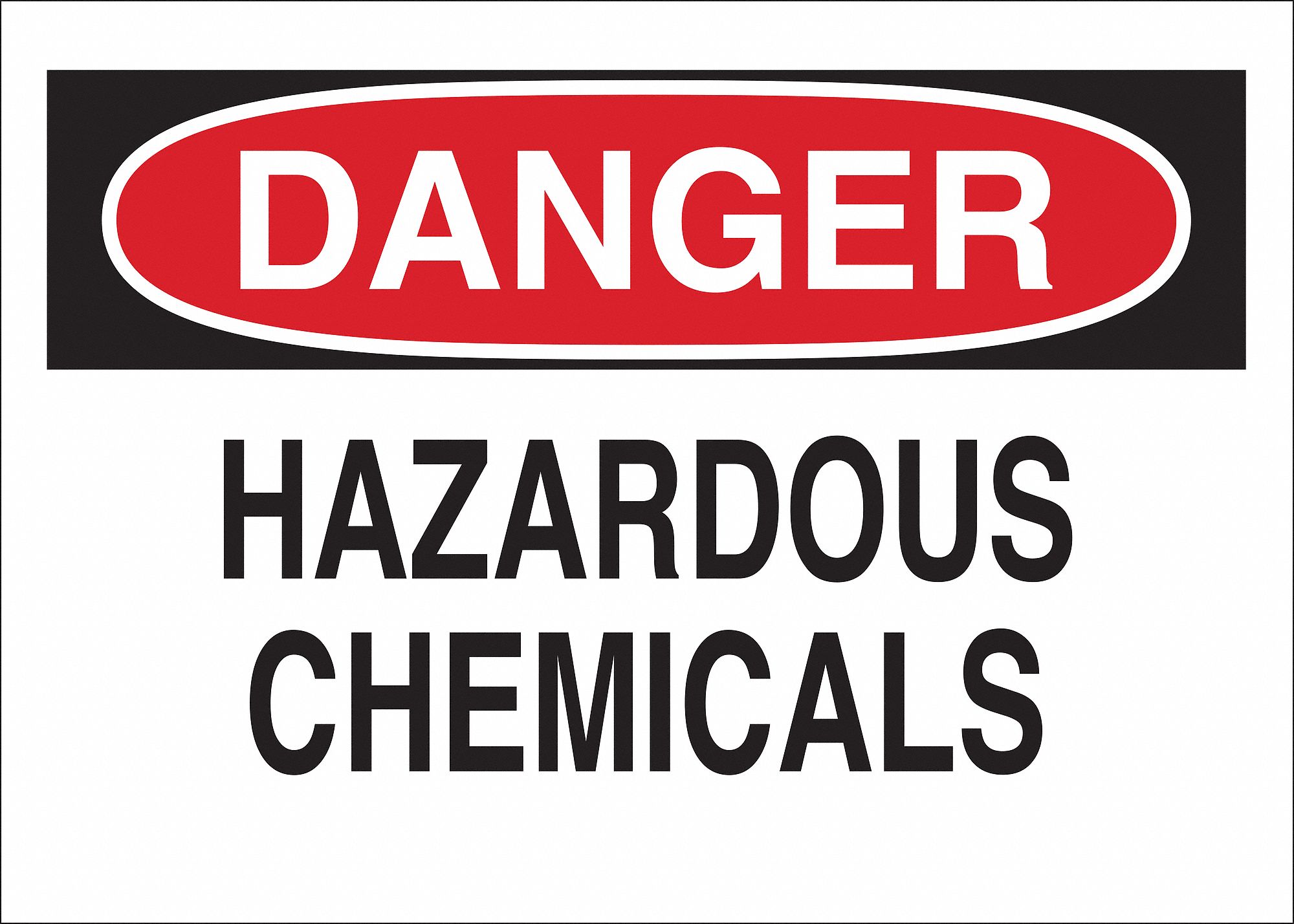 Danger Sign, Vinyl, Chemicals or Hazardous