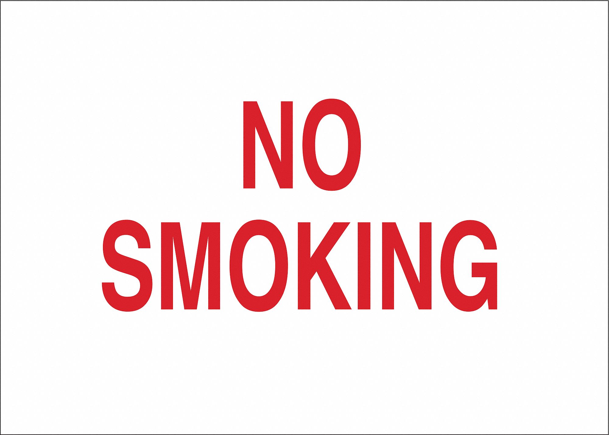 No Smoking Sign, No Smoking, Pl, 10in.H