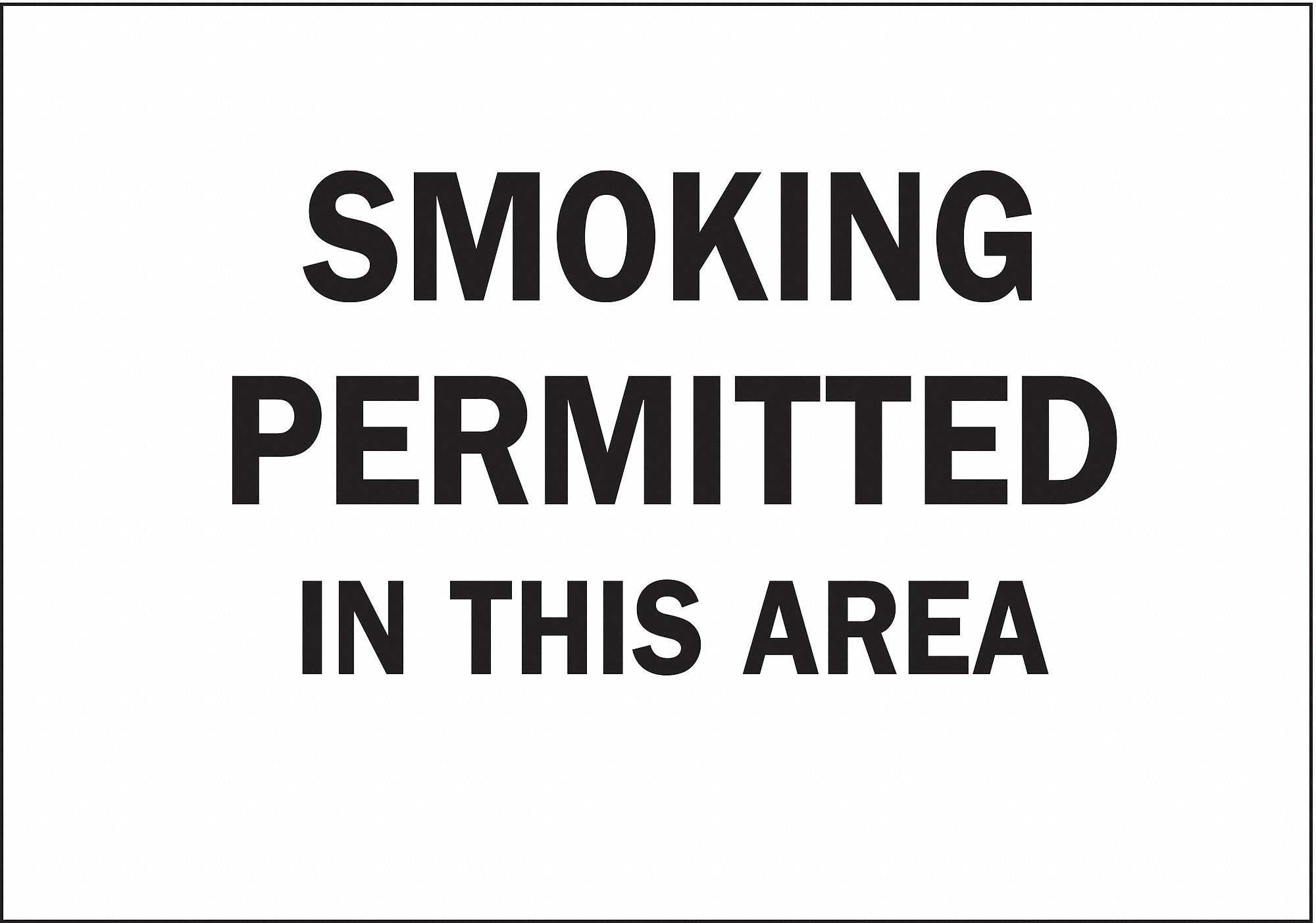 No Smoking Sign, Smoking Permitt, Vnl