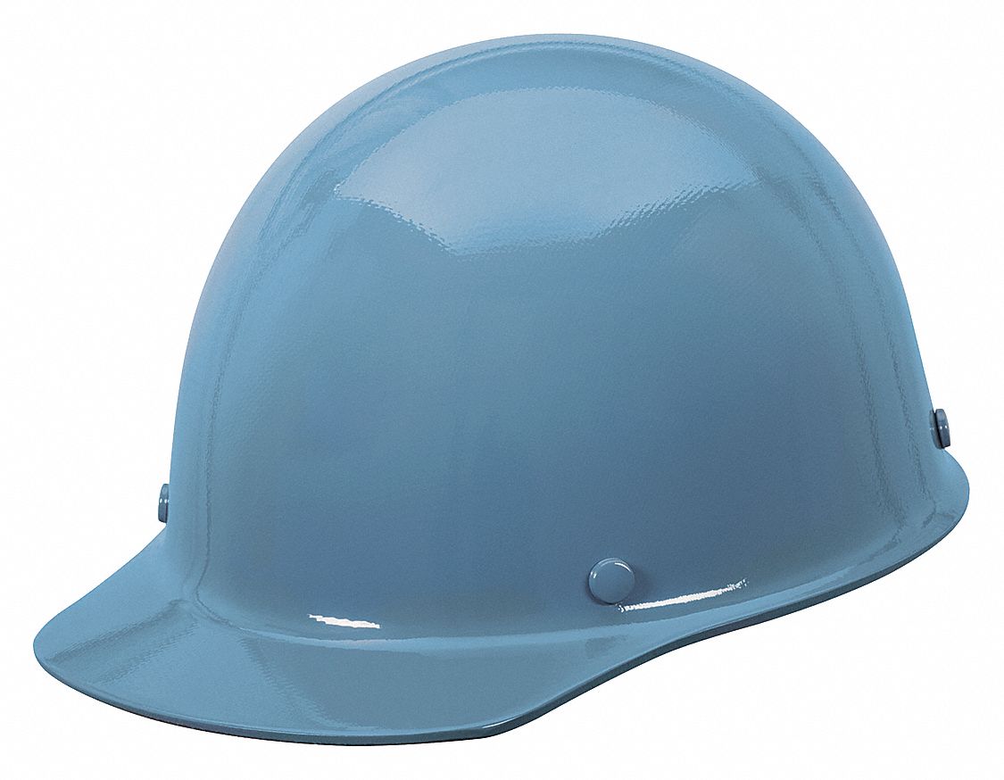 NON-SLOTTED CAP, PHENOLIC, 4-PT STAZ-ON PINLOCK SUSPENSION, FRONT BRIM, BLUE