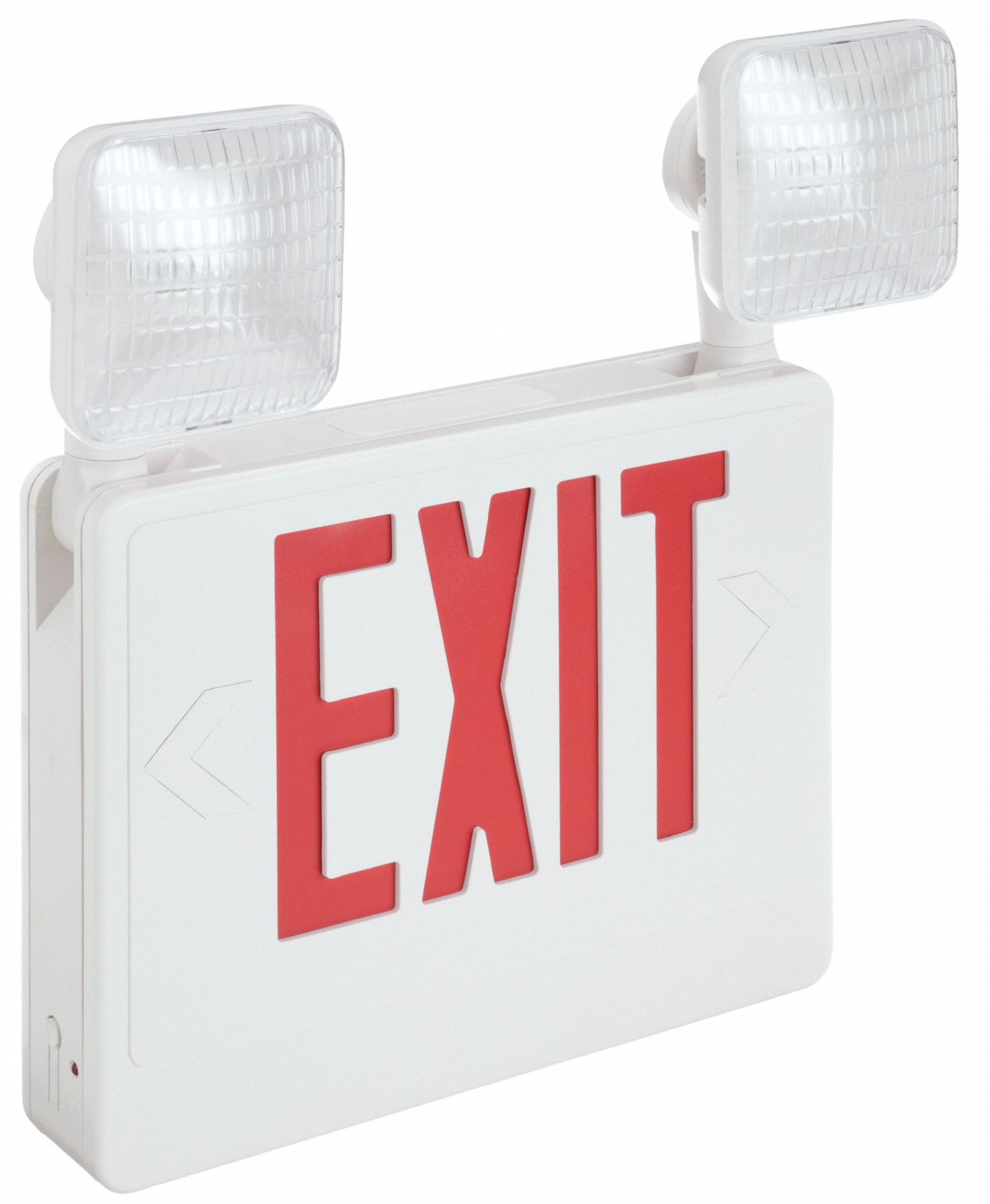 White, 1 Faces, Exit Sign with Emergency Lights - 2XLF9