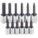 SOCKET BIT SET,1/4IN, 3/8IN,12 PIEC,HEX