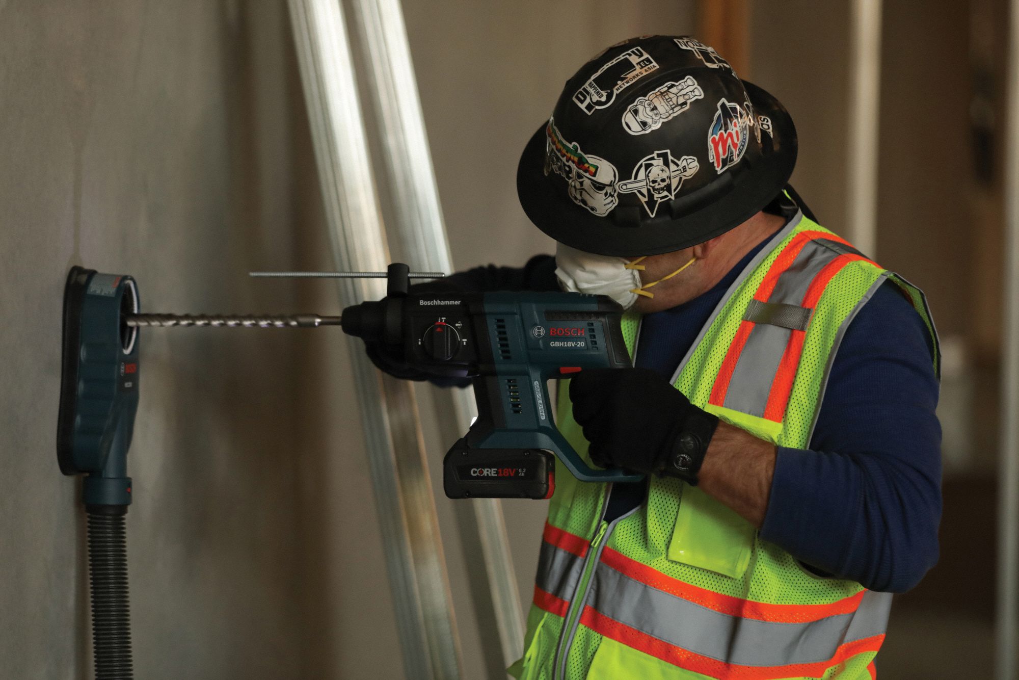 BOSCH Hammer Drill Dust Extractor Attachment 35GN79HDC200 Grainger