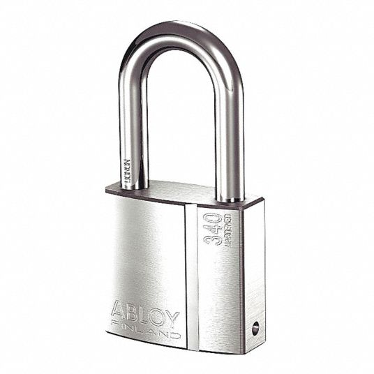 ABLOY, Silver, Chrome-Plated, Padlock - 35GN92|PL340/50-KA - Grainger