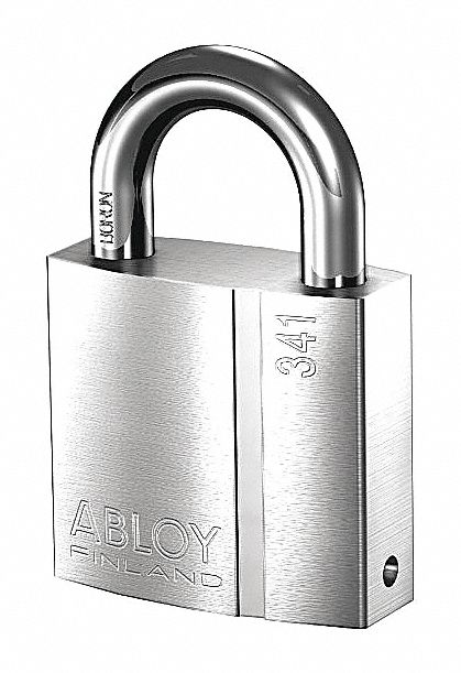 chrome padlock