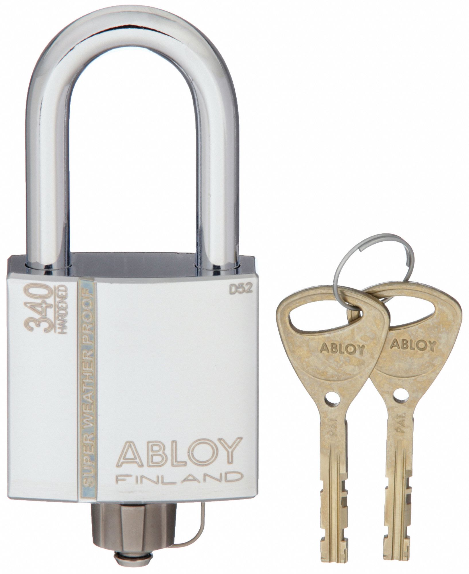 Padlock: 2 in Vertical Shackle Clearance, 1 3/32 in Horizontal Shackle Clearance, 3/8 in Shackle Dia