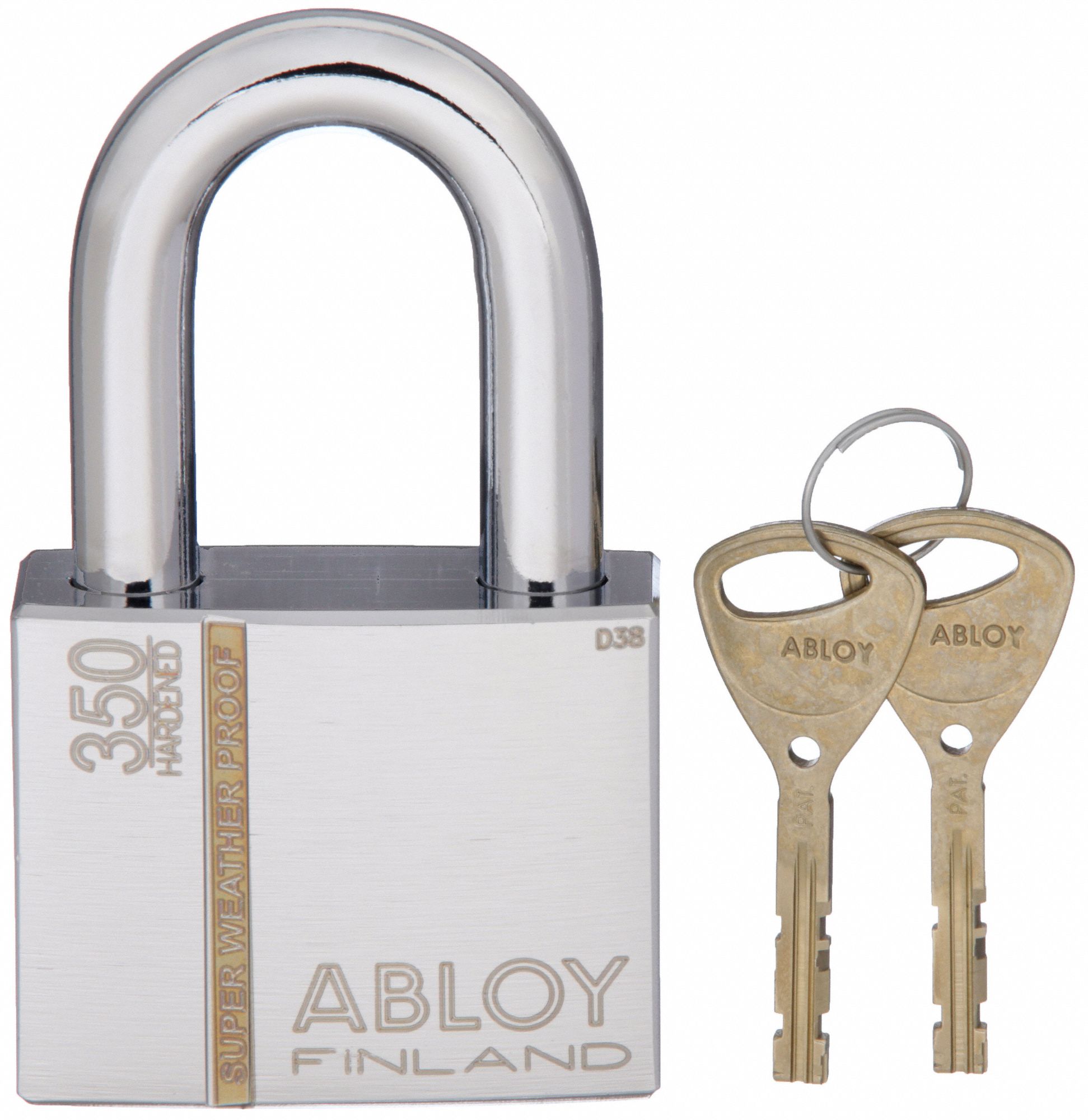 Padlock: 2 in Vertical Shackle Clearance, 1 1/4 in Horizontal Shackle Clearance, 2 in x 3 in x 1 in