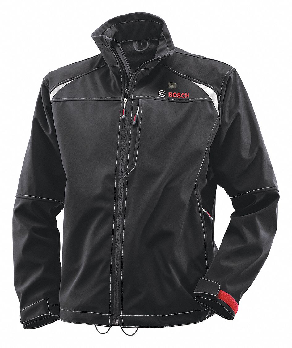 BOSCH Heated Jacket, 3XL, Men's, Black 35GR15GHJ12V103XL Grainger