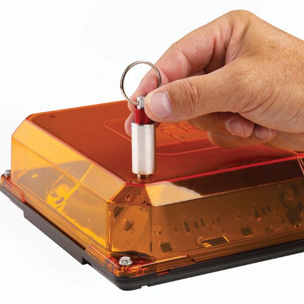 FEDERAL SIGNAL Amber Mini Light Bar, LED Lamp Type, MOUNT