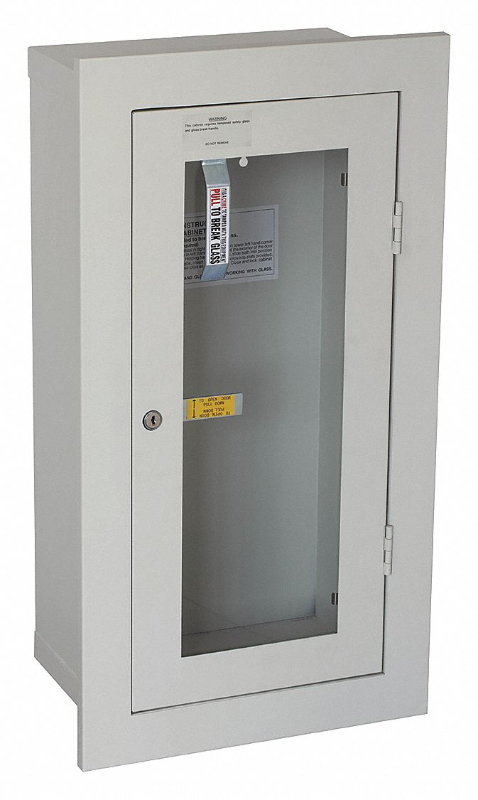 FIRE EXTINGUISHER CABINET,CREAM,STEEL