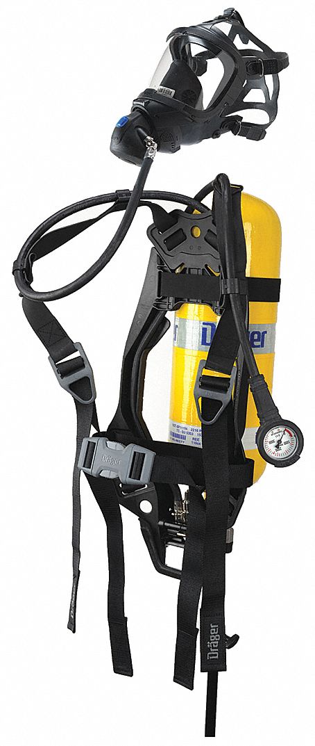 DRAEGER Compressed Air Breathing Apparatus, 60 min. Duration, Carbon ...