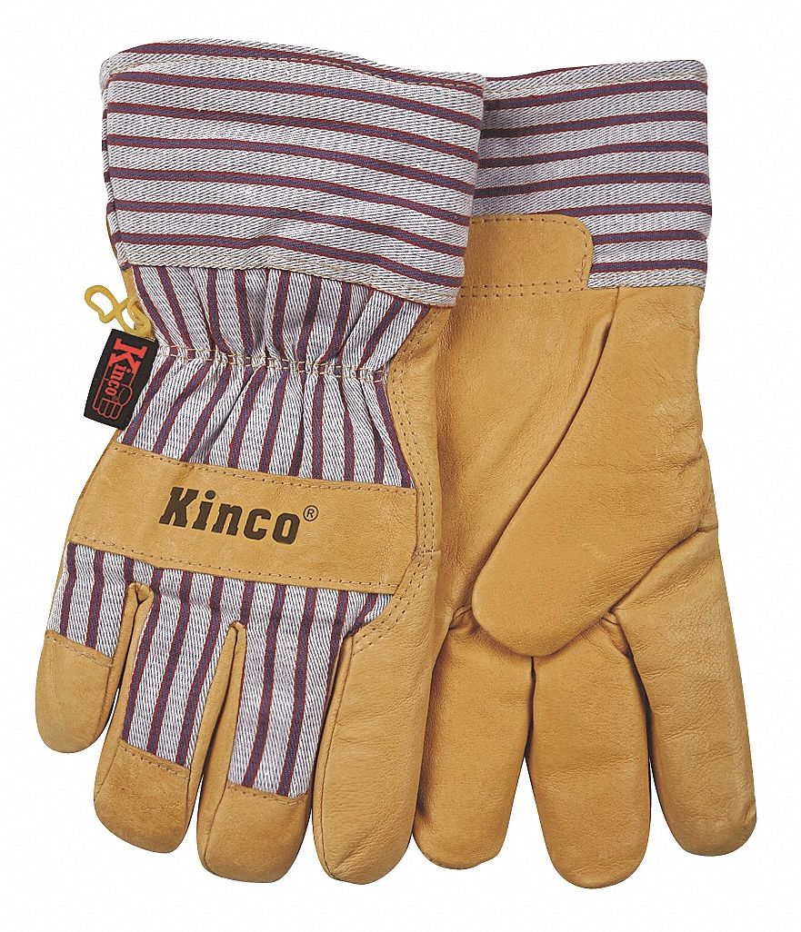 Kinco 1927KW-XXL Pigskin Leather Work Gloves – Lined With Knit Wrist – XX-Large