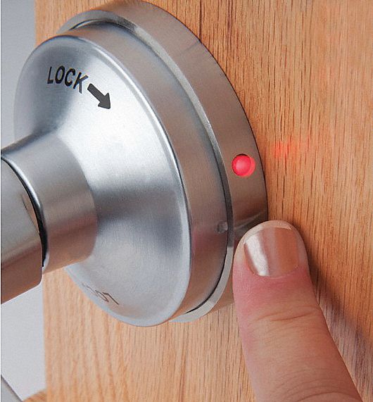 Door Lockset: Classroom Lever Locksets, Chrome, ADA Compliant, LFIC