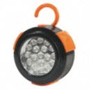 LED Hand Lamp, 18 W Lamp Watts, Cordless Cord Length, Black/Orange, Includes (3) AAA Batteries