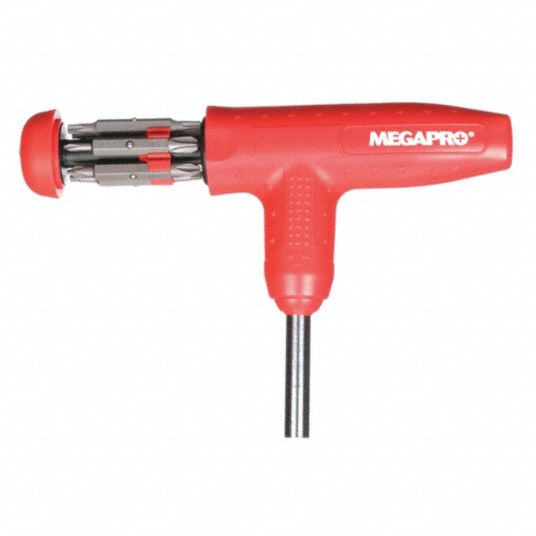 MEGAPRO MultiBit Screwdriver 7Pc., 13in1, General Purpose, 5
